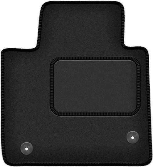 Velour Driver’s Mat Kia Carens Iv Minivan 7 Seats 2013-2018 Black