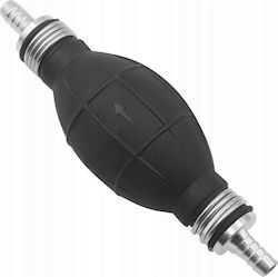 Manual Suction Pump Fuel Rubber Bulb Valve 8 Mm Silver
