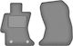 Front Auto Fußmatten Subaru Impreza IV Hatchback Sedan 2011-2016 Graphit