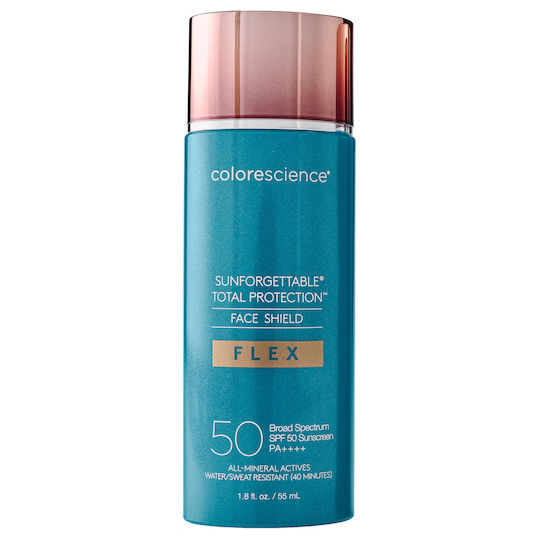 Colorescience Sunforgettable Total Protection Face Shield Flex Mineral Αδιάβροχη Αντηλιακή Κρέμα Προσώπου SPF50 με Χρώμα Rich Deep 55ml