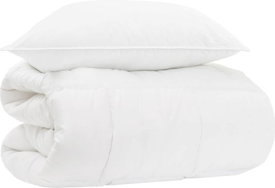vidaXL Set de pătură simplă 140x200cm Alb 2 buc