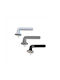 Import Hellas Buton de mobilier din plastic alb 9999-9950
