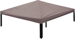 vidaXL Gazebo Cover Brown 3x3m vidaXL Gazebo Cover Brown 3x3m
