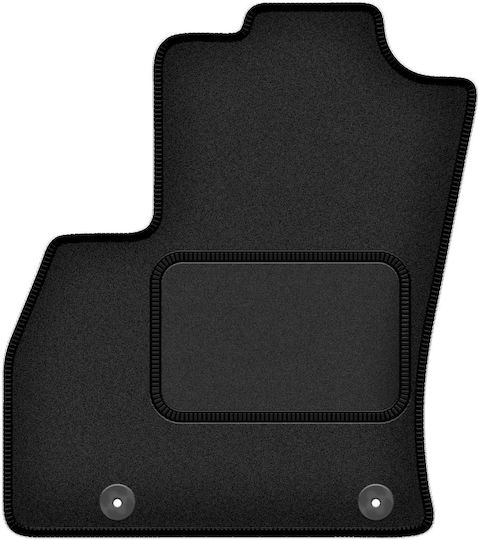 Velour Driver’s Mat Fiat Qubo Combivan 2 Seats 2008-2020 Black