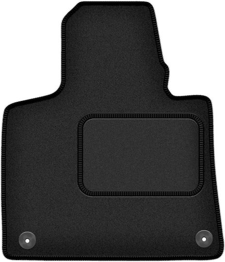 Velour Driver’s Mat Citroen C4 Grand Picasso Ii Minivan 7 Seats 2013-2019 Black