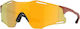Oakley Cycling Glasses Cybr Zero with Gold Frame and Multicolour Lenses