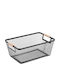 Decorative Metal Black Basket 26x17.5x11cm