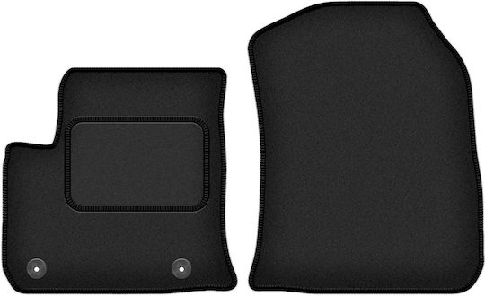 Front Car Mats Peugeot 208 Ii Elektro Hatchback 2019 Black