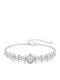 Jooliete Women's Silver Chain Bracelet with Zircon