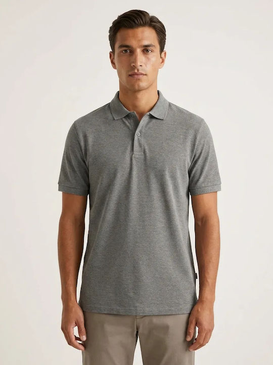 Selected Polo Μπλούζα Γκρι Σκούρο