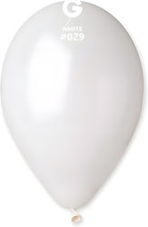 Latex Balloons Metallic White 10 Pieces