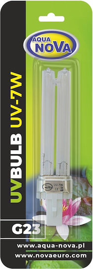 Aqua Nova Lampă UV pentru Iluminat pentru Acvarii cu Lumină Turcoaz 7W