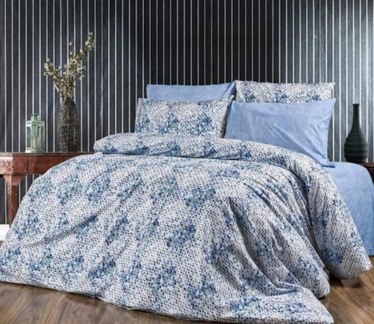 MayHome Σετ Πάπλωμα King Size 260x240εκ. Polycotton Γεωμετρικό