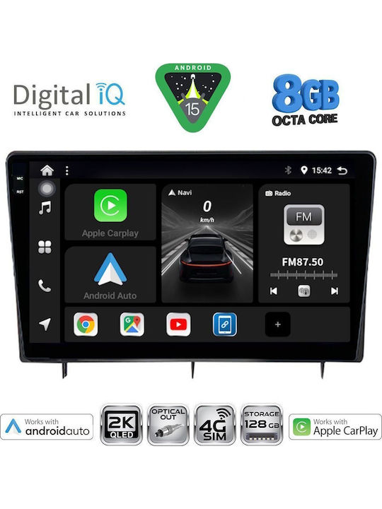 Digital IQ Car Audio System for Honda Civic 2022 Bluetooth USB WiFi GPS Apple CarPlay Android Auto with 10" Touch Screen