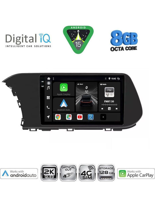 Digital IQ Car Audio System for Hyundai i20 / Bayon 2020 (Bluetooth/USB/WiFi/GPS/Apple CarPlay/Android Auto) with 10" Touch Screen