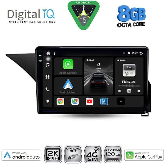 Digital IQ Car Audio System for Mercedes-Benz E Class 2012-2014 (Bluetooth/USB/AUX/WiFi/GPS/Apple CarPlay/Android Auto) with 10" Touch Screen