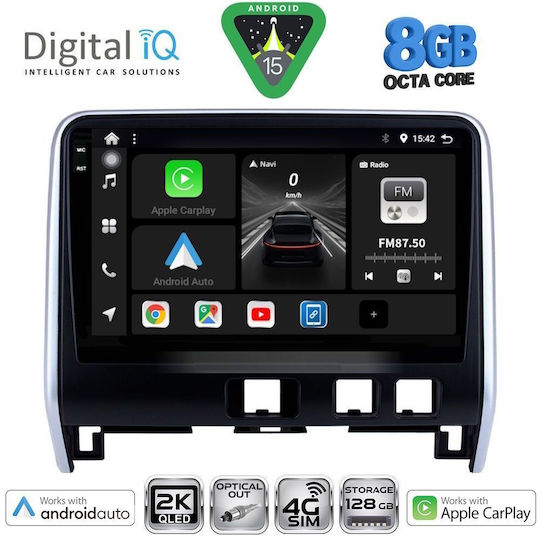 Digital IQ Car Audio System for Nissan Serena 2016-2022 (Bluetooth/USB/WiFi/GPS/Apple CarPlay/Android Auto) with 10" Touch Screen