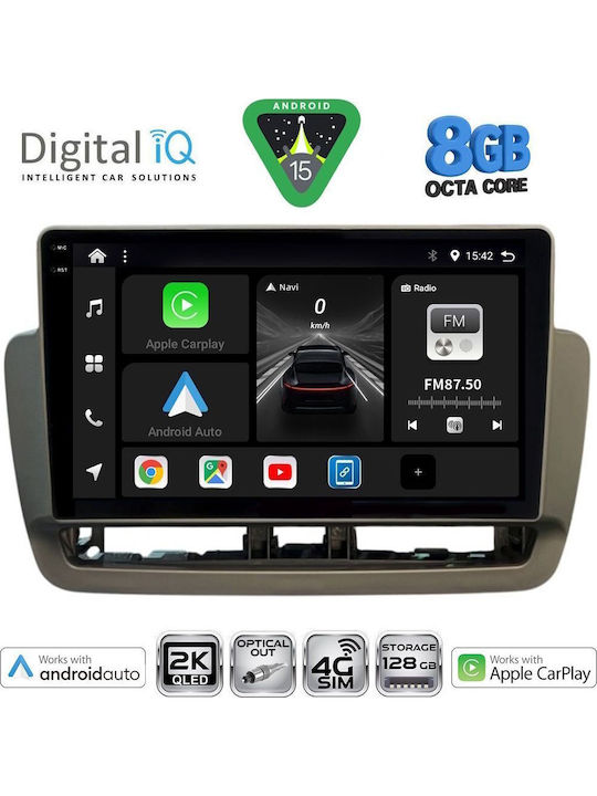Digital IQ Car Audio System for Seat Ibiza 2012-2015 (Bluetooth/USB/WiFi/GPS/Apple CarPlay/Android Auto) with 9" Touch Screen