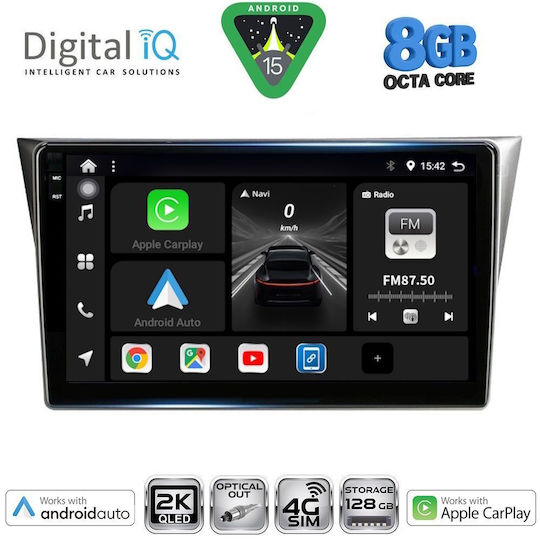 Digital IQ Car Audio System for Subaru Impreza 2002-2008 Bluetooth USB WiFi GPS Apple CarPlay Android Auto with 9" Touch Screen