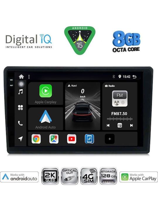 Digital IQ Car Audio System for Toyota Auris 2013-2015 Bluetooth USB WiFi GPS Apple CarPlay Android Auto with 10" Touch Screen