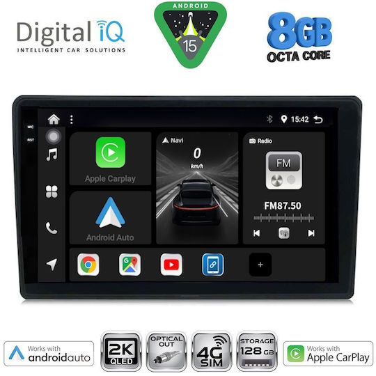 Digital IQ Car Audio System for Toyota Auris 2013-2015 Bluetooth USB WiFi GPS Apple CarPlay Android Auto with 10" Touch Screen