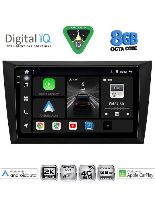 Digital IQ Car Audio System for Volkswagen Golf 2009-2012 with Clima (Bluetooth/USB/WiFi/GPS/Apple CarPlay/Android Auto) with 9" Touch Screen