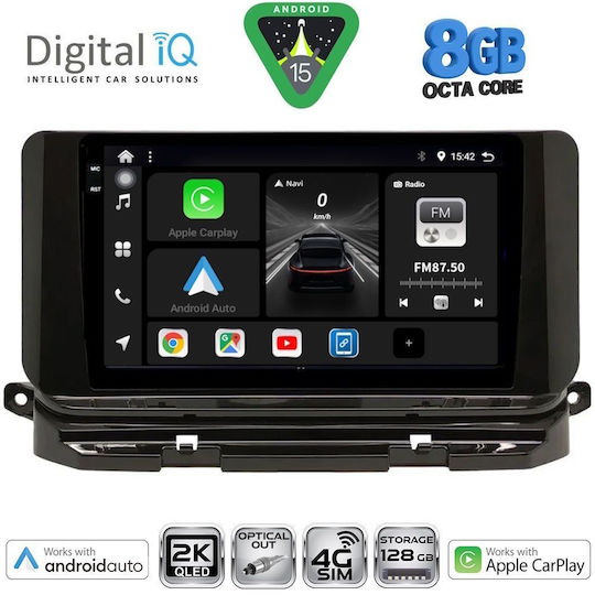 Digital IQ Ηχοσύστημα Αυτοκινήτου για Skoda Octavia 2021 με Clima (Bluetooth/USB/WiFi/GPS/Apple-Carplay/Android-Auto) με Οθόνη Αφής 10"