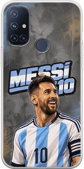 World Stars Collection Lionel Messi OnePlus N10 5G Flexible TPU Transparent Silicone Case