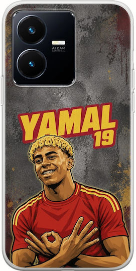 World Stars Collection Lamine Yamal Vivo Y22s Flexible TPU Transparent Silicone Case