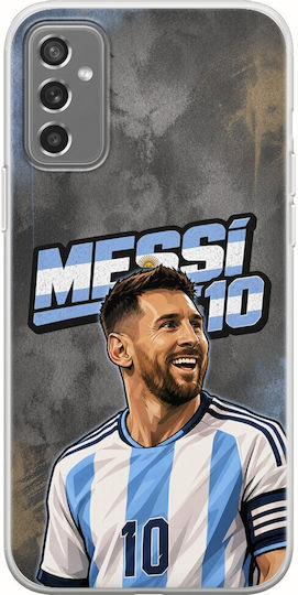 World Stars Collection Lionel Messi Samsung Galaxy M13 4g Flexible TPU Transparent Silicone Case