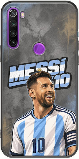 Husă World Stars Collection Lionel Messi Xiaomi Redmi Note 8 2021 Neagră TPU Silicon