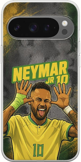 Husă World Stars Collection Neymar Jr Google Pixel 9 5G TPU Flexibil Silicon Transparentă