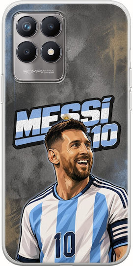 Husă World Stars Collection Lionel Messi Realme 8i Flexibil TPU Silicon Transparentă