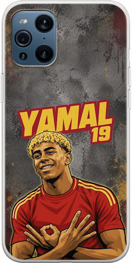 World Stars Collection Lamine Yamal Oppo Find X3 Pro 5g Flexible TPU Transparent Silicone Case
