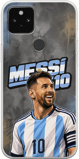 World Stars Collection Lionel Messi Google Pixel 5a 5G Flexible TPU Transparent Silicone Mobile Phone Case