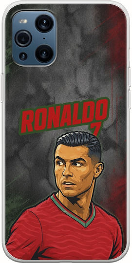 World Stars Collection Cristiano Ronaldo Oppo Find X3 Pro 5g Flexible TPU Transparent Silicone Case