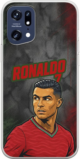 Husă World Stars Collection Cristiano Ronaldo Oppo Find X5 Pro 5g Flexibil TPU Silicon Transparentă