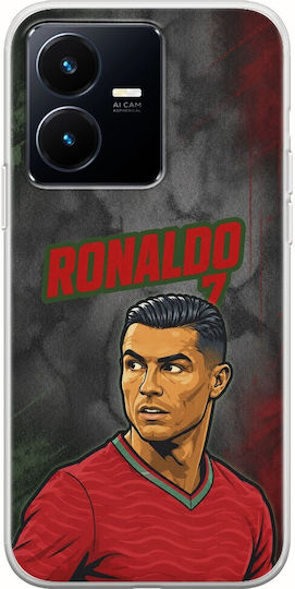 World Stars Collection Cristiano Ronaldo Vivo Y22s Flexible TPU Transparent Silicone Case