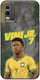 Калъф World Stars Collection Vinicius Junior Nokia C32 Черен Tpu Черен Силикон