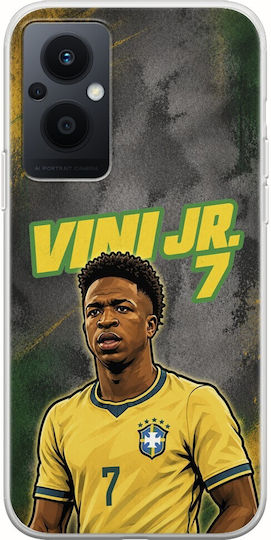 Θήκη World Stars Collection Vinicius Junior Oppo Reno 8 Lite Flexible Tpu Διάφανη Σιλικόνη