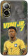 Калъф World Stars Collection Vinicius Junior Realme C67 4g Черен TPU Силикон