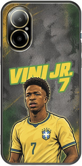 Калъф World Stars Collection Vinicius Junior Realme C67 4g Черен TPU Силикон