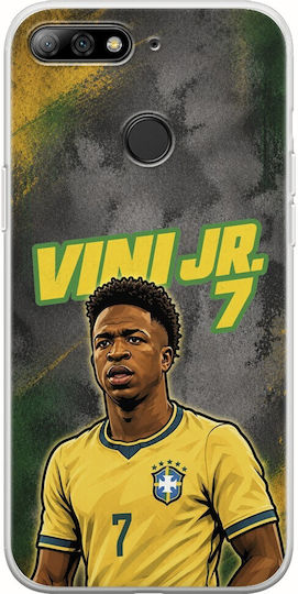 Калъф World Stars Collection Vinicius Junior Huawei P Smart Гъвкав TPU Прозрачен Силикон