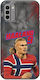 Калъф World Stars Collection Erling Haaland Nokia G22 Черен TPU Силикон