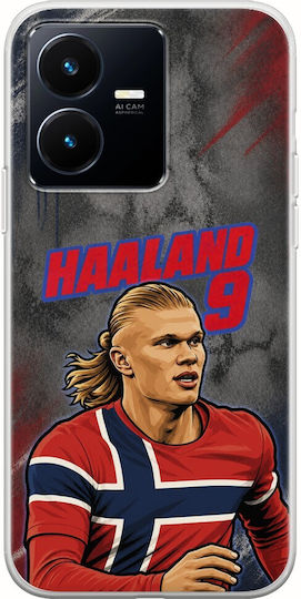 World Stars Collection Erling Haaland Vivo Y22s Flexible TPU Transparent Silicone Case