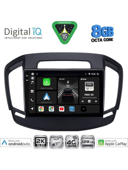 Digital IQ Car Audio System for Opel Insignia 2014-2017 Bluetooth USB Wi-Fi GPS Apple CarPlay Android Auto with 9 Inch Touch Screen DIGITAL IQ BXK 20492 CPAA