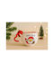 SteweHome Christmas Ceramic Mug Santa Claus 7.5x7.5cm 200ml