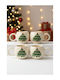 SteweHome Set Christmas Ceramic Mugs 250ml 4 Pieces