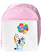 Kinder Schulranzen Bluey Rosa 33x25x10cm