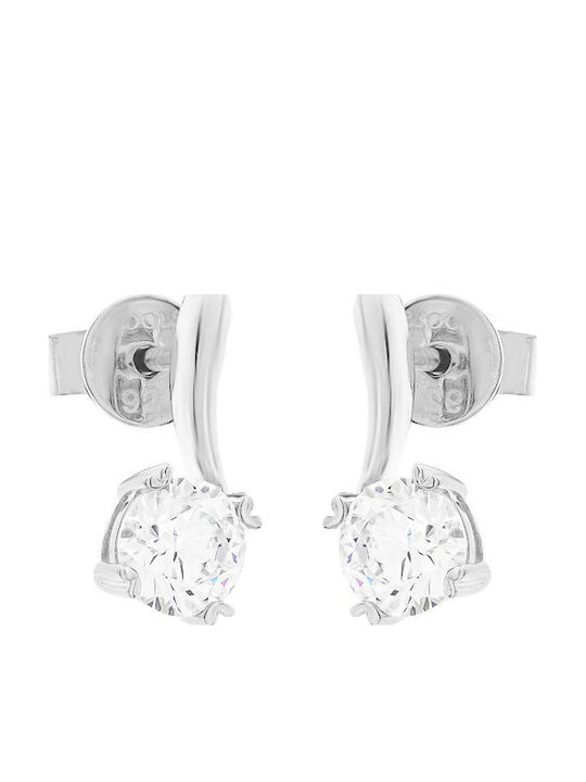 Jools Silver Earrings with Stones